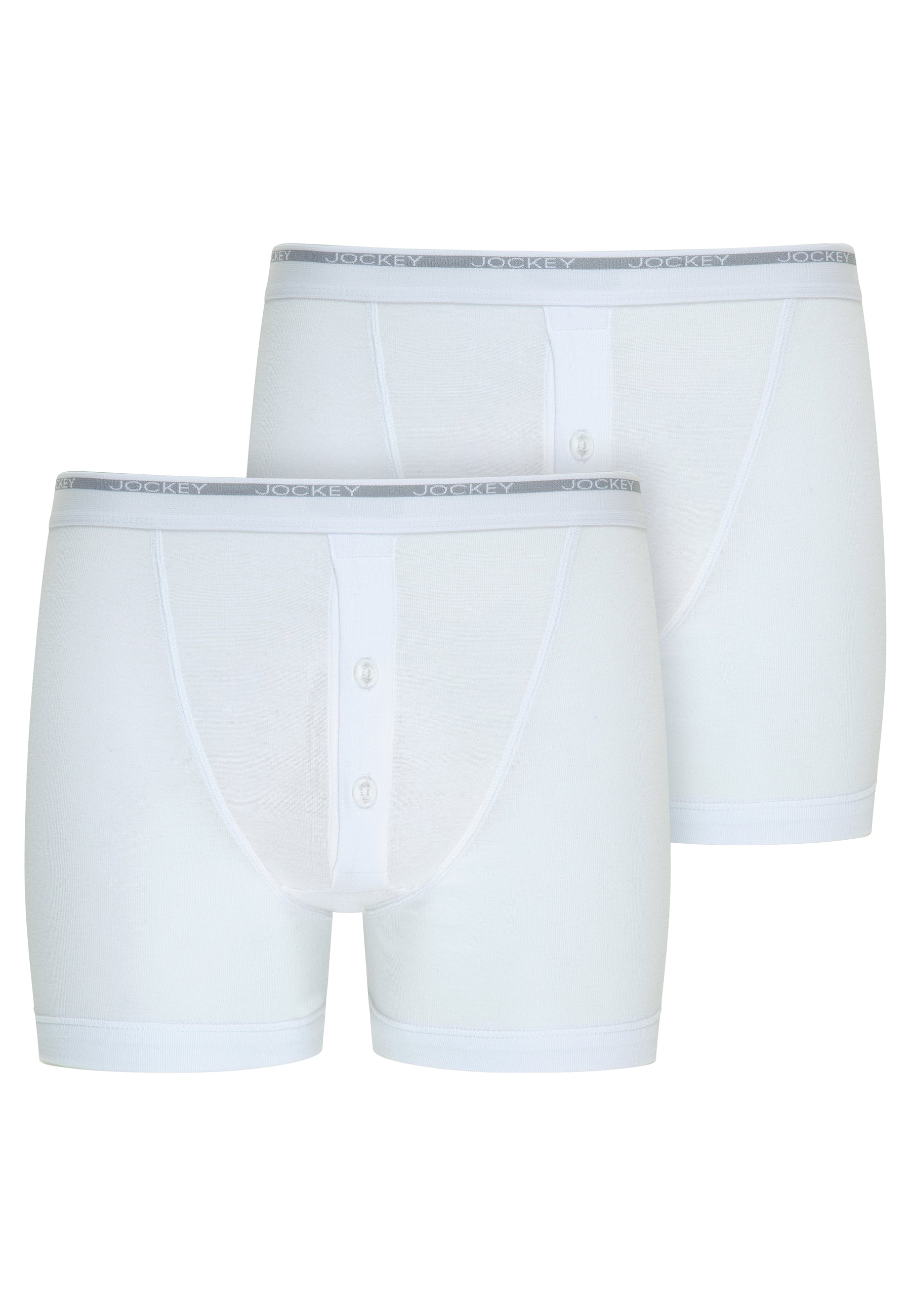 Jockey Lot De 2 Slips Homme Modern Classic 1850 - Coton Peigné Blanc Ultra Confort XXL