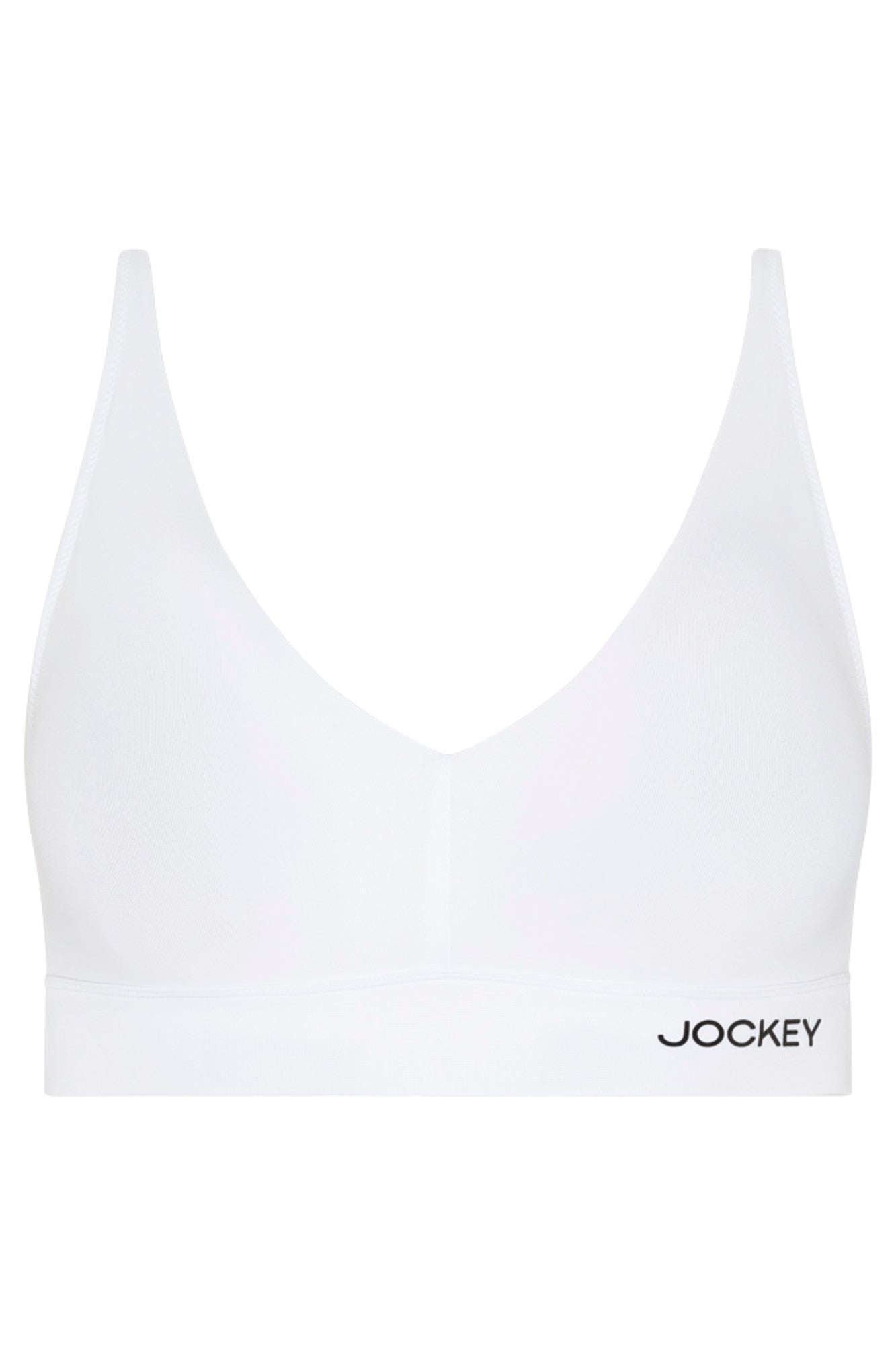 Jockey® Essentials Women's Seamfree® Eco Plunge Bralette, Wirefree  Adjustable Bra, Sizes Small-3XL, 5686