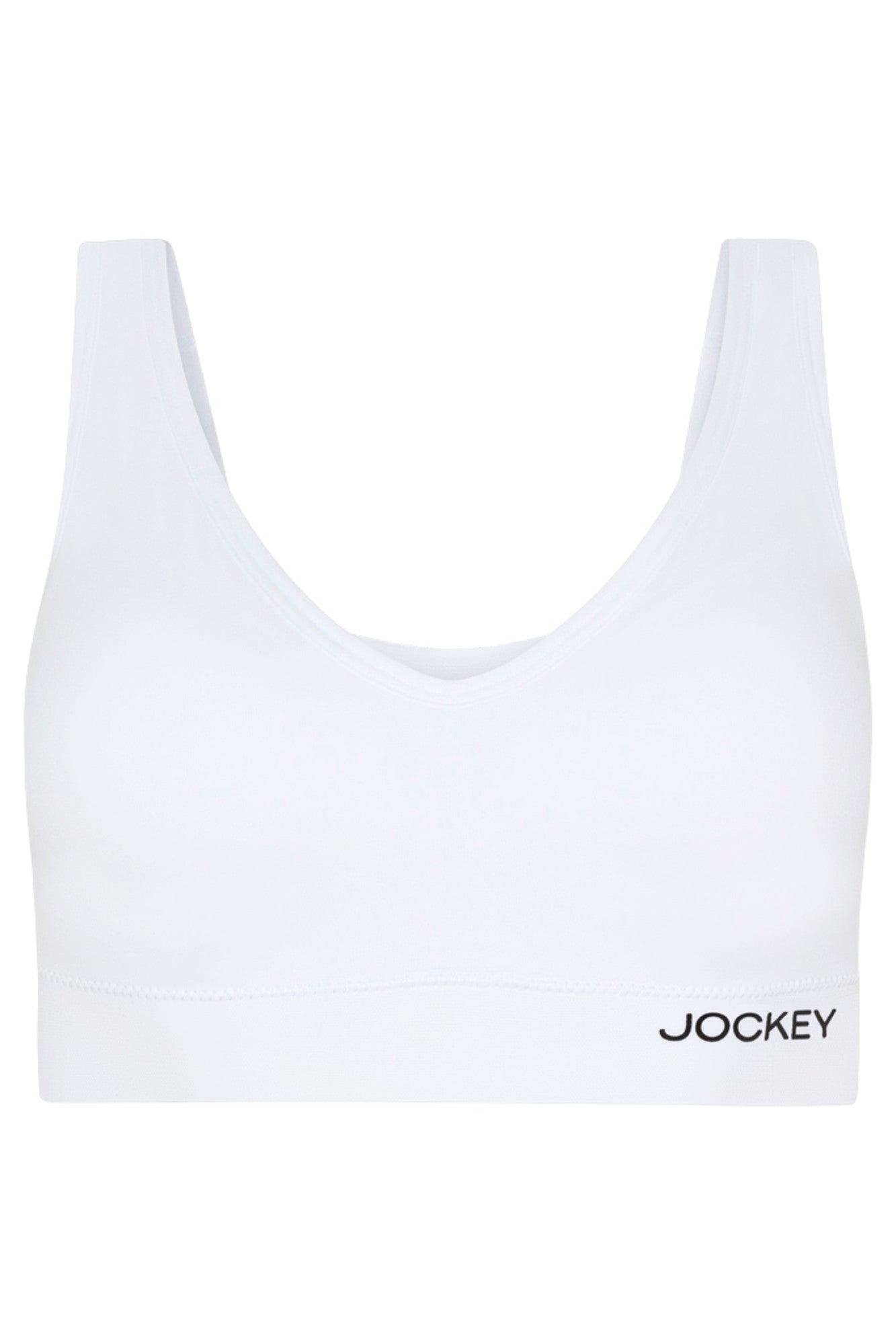 Buy Jockey Jockey White Cotton Sports Bra at Redfynd